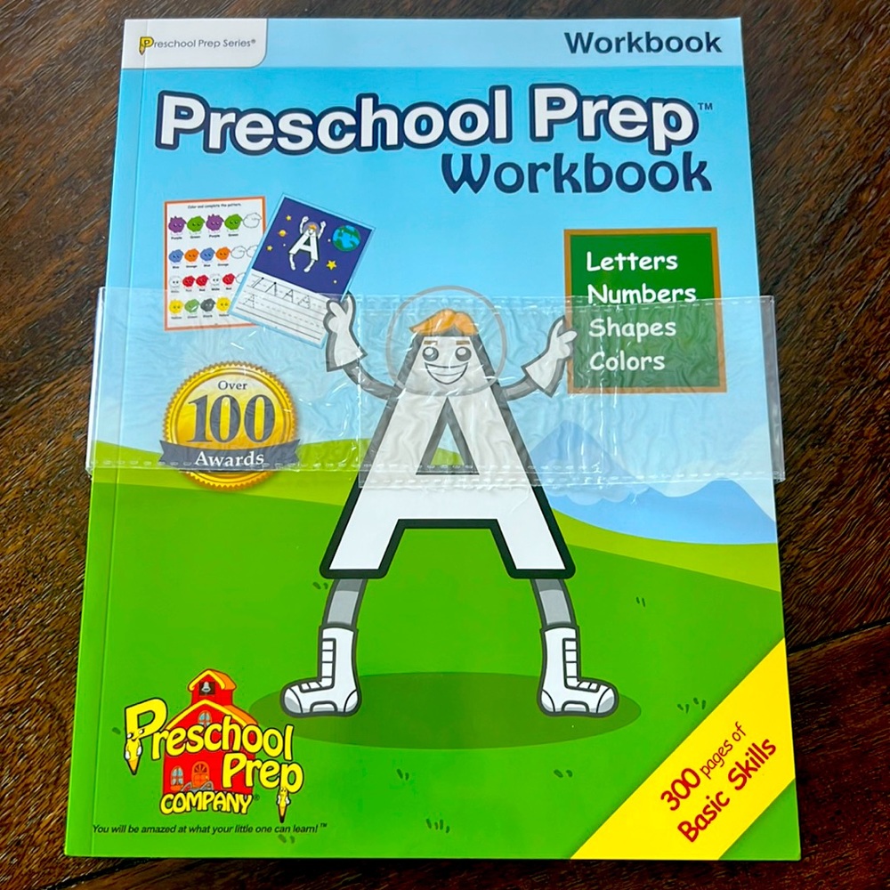 NEW Preschool Prep Workbook letters, numbers, shapes, colors